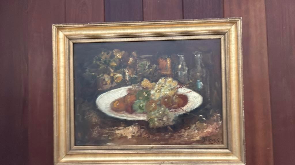 Olieverf stilleven op board Servais Hans Pilmeyer, Antiek en Kunst, Ophalen