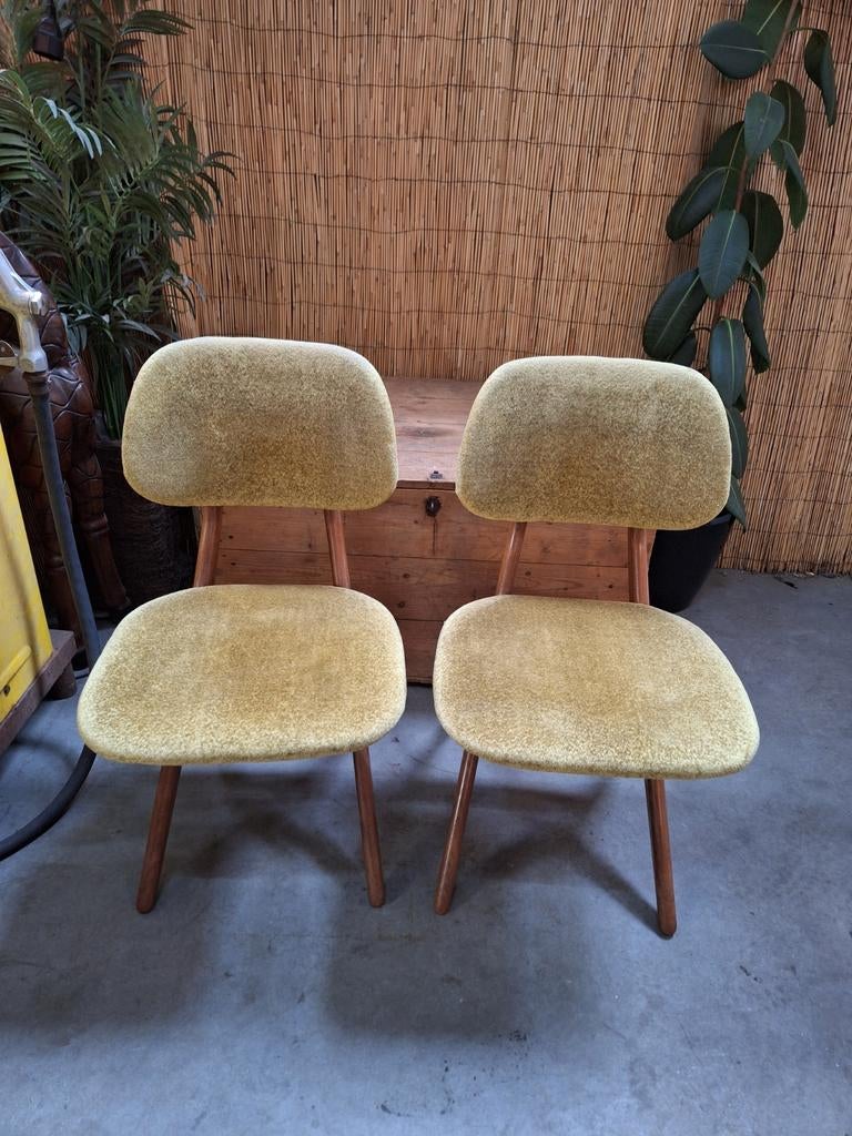 2 Louis van Teeffelen schaar/scissor stoelen, Ophalen, Gebruikt