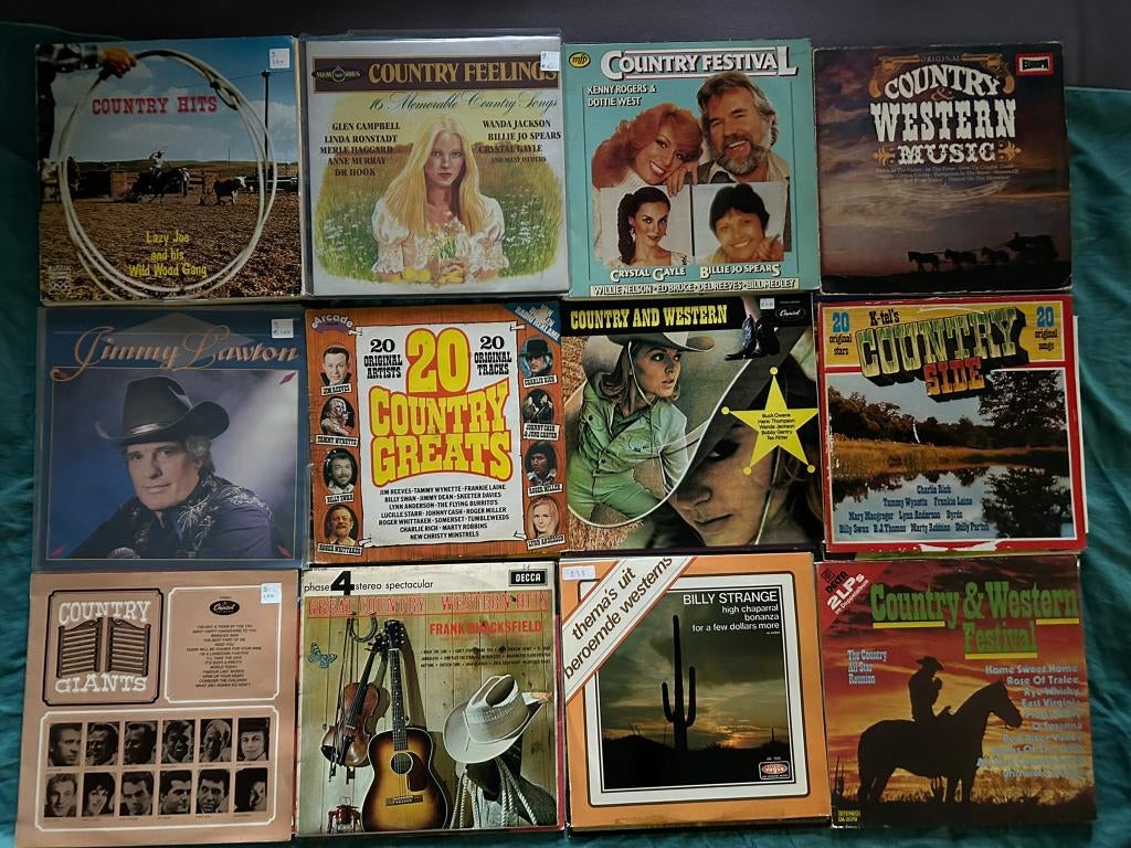 97 LP's Country/Western diverse artiesten (ook per stuk), Ophalen of Verzenden, Gebruikt, 12 inch, Country en Western