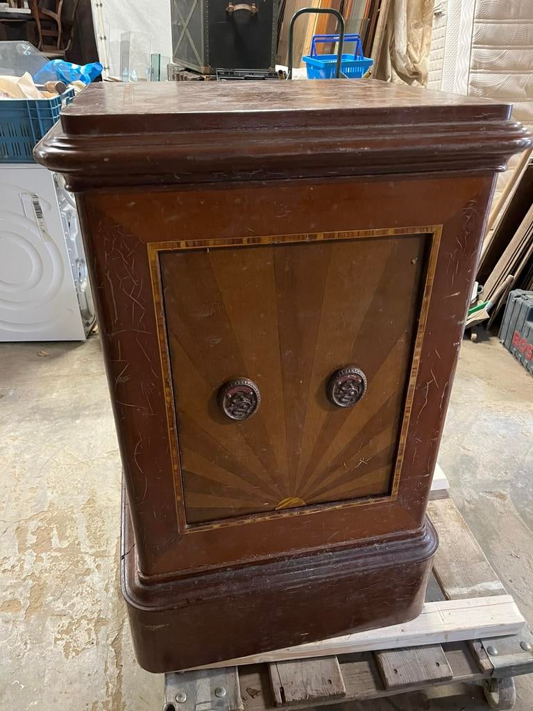 19 e eeuwse kluis met werkend slot en code, Ophalen of Verzenden