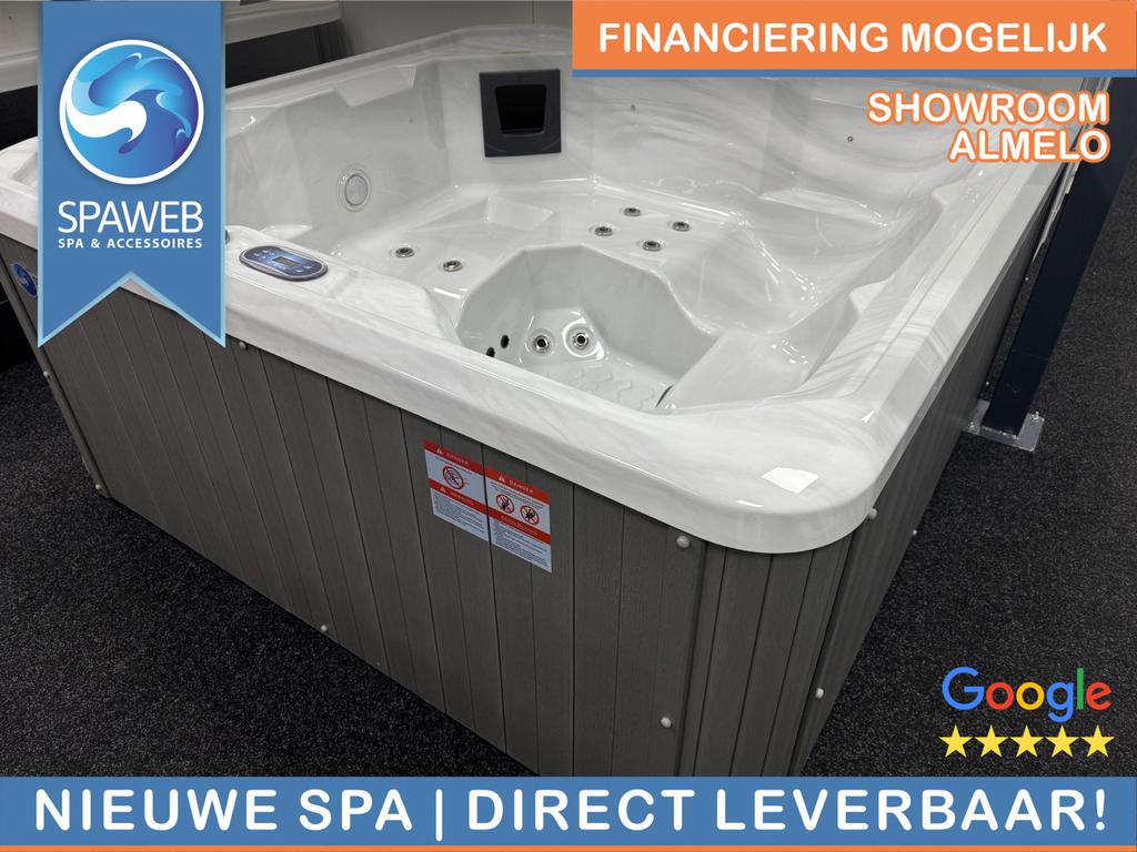 Op zoek naar een jacuzzi? Nieuw, gebruikt of een demo-model?, Tuin en Terras, Ophalen of Verzenden, Zo goed als nieuw, Trap, Vast