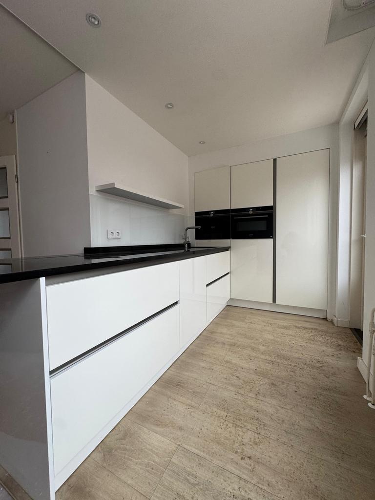 Complete Witte Hoekkeuken Greeploos + Graniet + GEDEMONTEERD, Wit, Hoekkeuken, Graniet of Steen, Ophalen of Verzenden