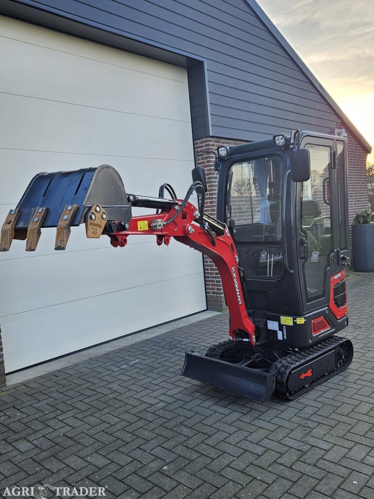 Mini Graafmachine Minigraver Yama R10 Zwenkarm NIEUW, Verzenden, Heel Nederland, KINGWAY, Graafmachine