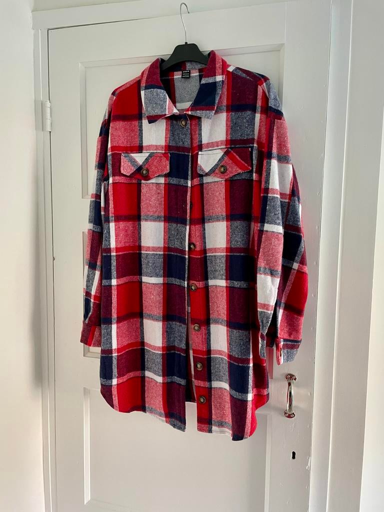 Lang flanellen dames Overhemd - Maat L, Ophalen of Verzenden, Nieuw, Maat 42/44 (L)