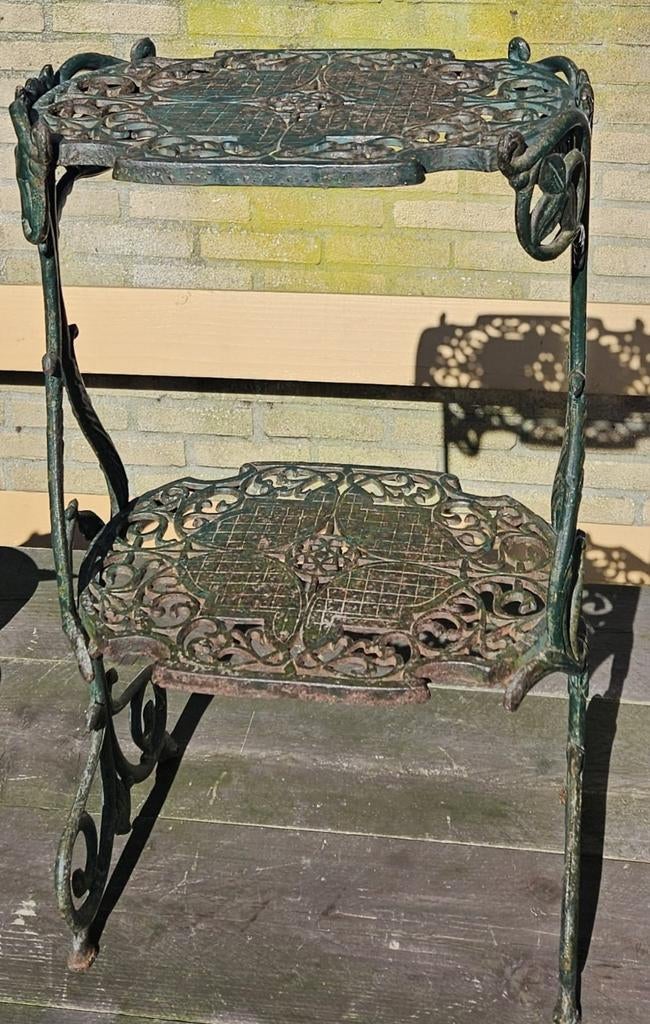 Art nouveau gietijzeren plantentafel, Antiek en Kunst, Ophalen