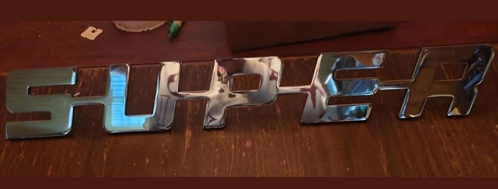 Scania SUPER LOGO embleem RVS, Auto-onderdelen, Vrachtwagen-onderdelen, Ophalen of Verzenden, Nieuw, Scania