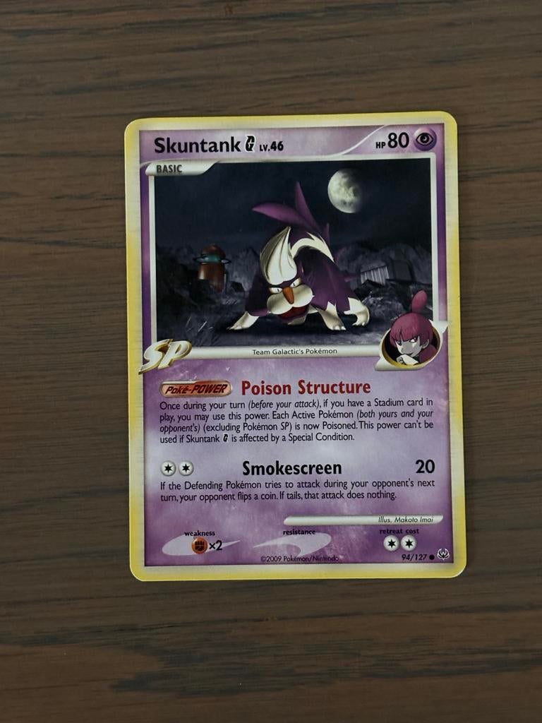 Skuntank G Lv.46 Pokémonkaart - 2009, Ophalen of Verzenden, Zo goed als nieuw, Losse kaart