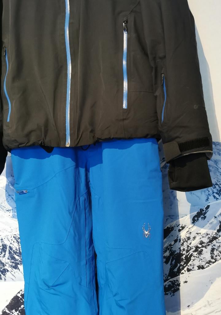 Spyder Skipak, Cordin GTX, Dare, L/ 52 zwart/blauw, Recco, Kleding | Heren, Wintersportkleding, Maat 52/54 (L), Ophalen of Verzenden