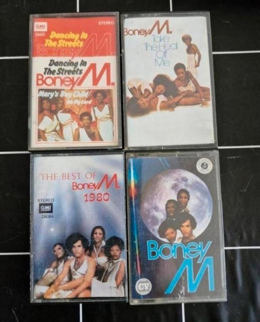 Cassettebandjes Boney M, Cd's en Dvd's, Cassettebandjes, Ophalen of Verzenden, Zo goed als nieuw, Overige genres, 2 t/m 25 bandjes