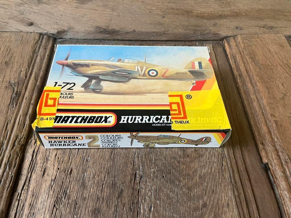 Hawker Hurricane, modelbouwdoos, Matchbox, 1:72, 1989, Ophalen of Verzenden