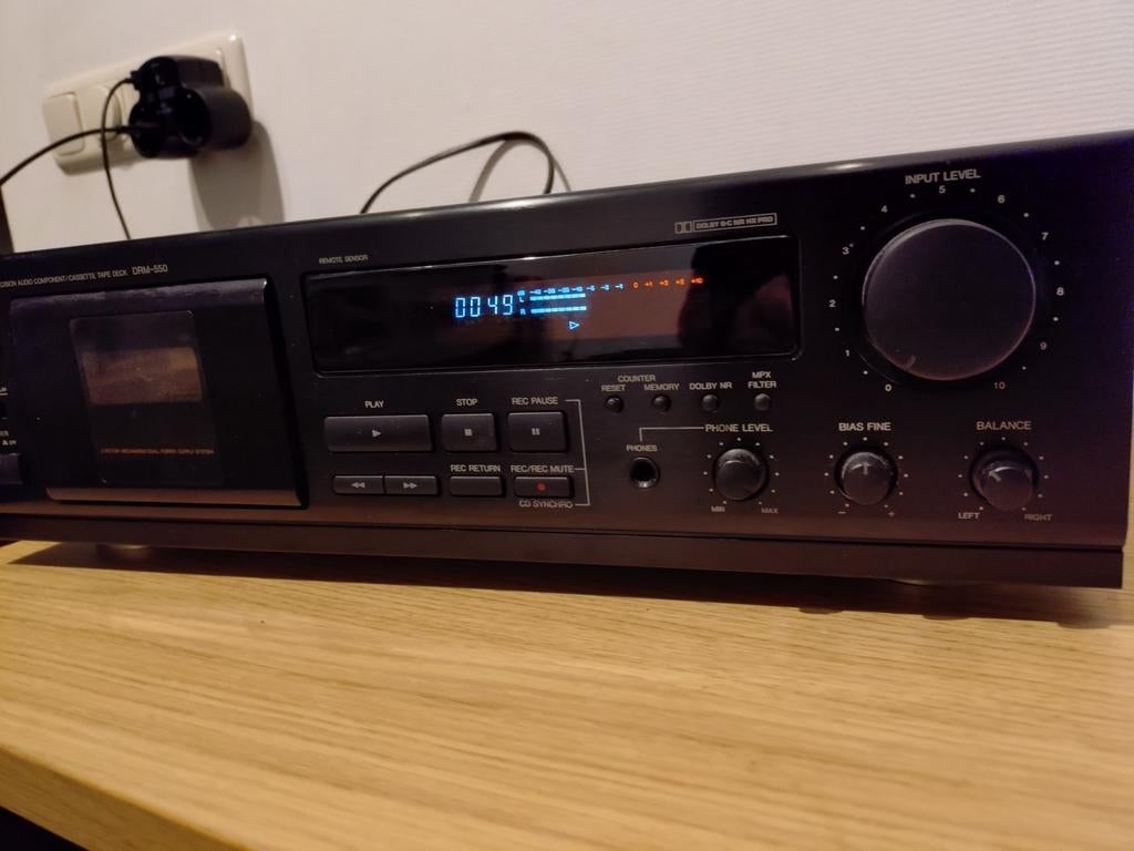 Denon DRM-550 cassdeck perfect werkende conditie, Ophalen of Verzenden, Denon