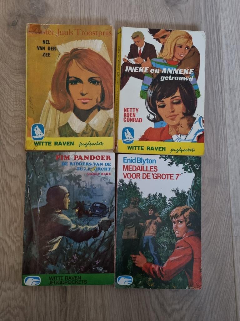 Witte Raven Jeugdpockets Jaren 60 - 4 Stuks, Boeken, Ophalen of Verzenden, Gelezen, Diverse, Fictie algemeen
