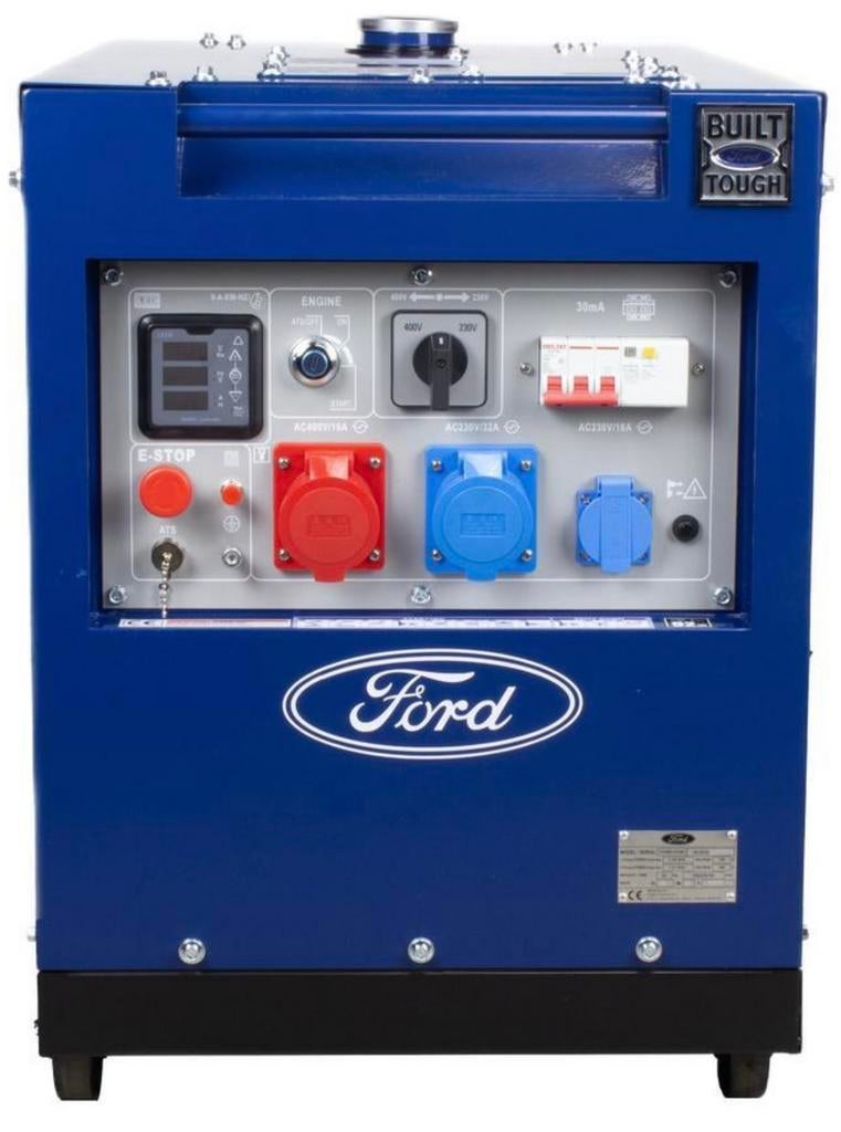 Ford Diesel Generator FDT10200SE -  nieuw! Nergens goedkoper, Doe-het-zelf en Verbouw, Aggregaten, Elektrisch startend, Dieselolie
