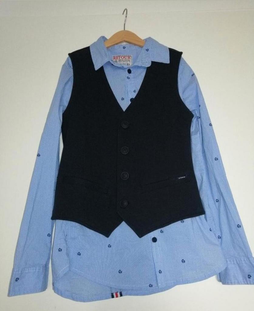 Mooie nieuwe set.Blouse retour 158/164.Gilet Garcia 152/158, Retour/Garcia, Nieuw, Ophalen of Verzenden, Setje