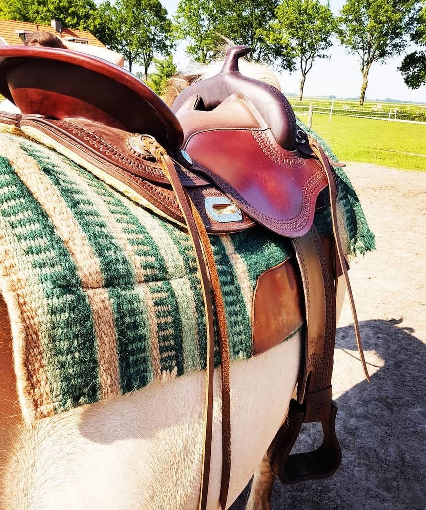 Westernpad inlagen vakken western boomloos inlages pad, Ophalen of Verzenden, Gebruikt, Dekje