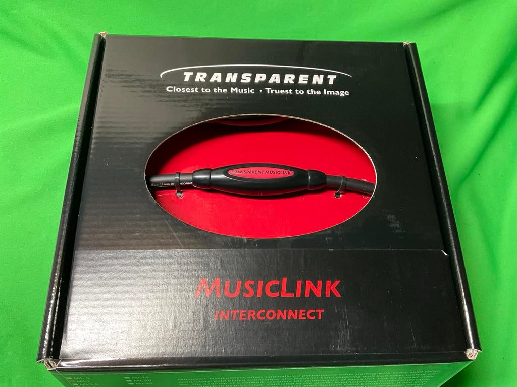Transparant Musiclink RCA Interlink Kabel, Ophalen of Verzenden, Gebruikt, Minder dan 2 meter, Interlink-kabel