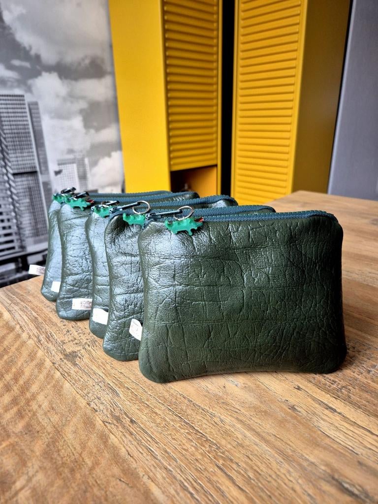 Krokodillen etui leer Etweez, Ophalen of Verzenden, Nieuw, Groen