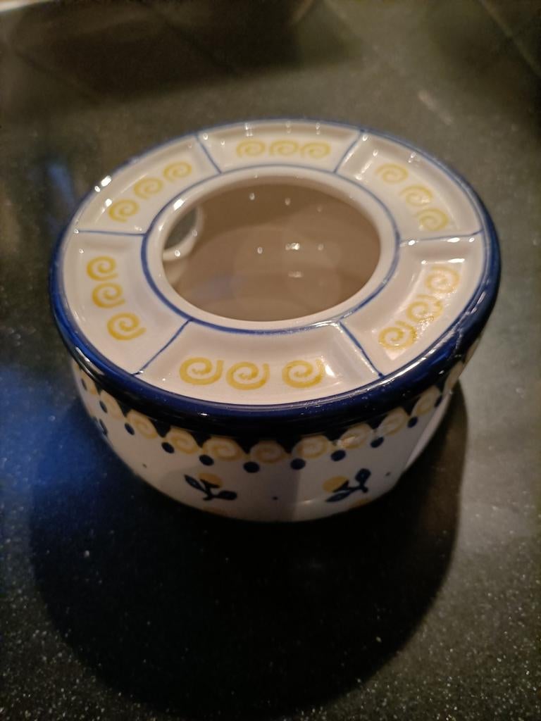 Nieuwe theelichthouder Bunzlau, Overige materialen, Blauw, Nieuw, Ophalen of Verzenden