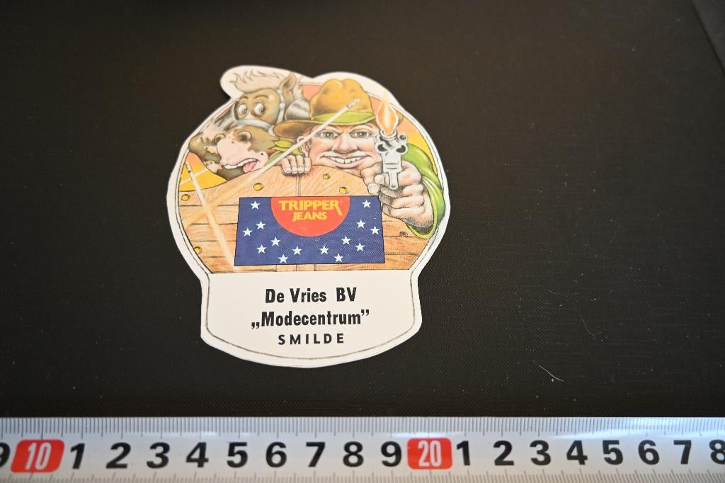 sticker Smilde De Vries bv Modecentrum TRIPPER Jeans, Ophalen, Zo goed als nieuw, Sticker