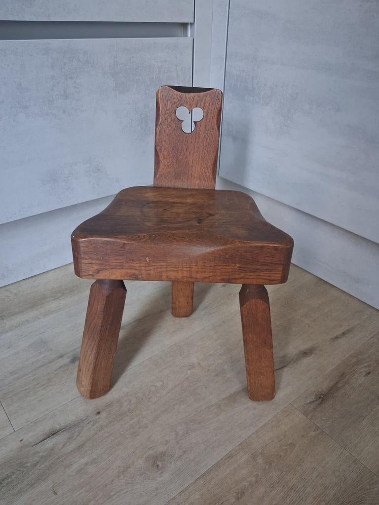 Houten kinderstoel driepoot vintage, Ophalen of Verzenden, Gebruikt, Overige typen