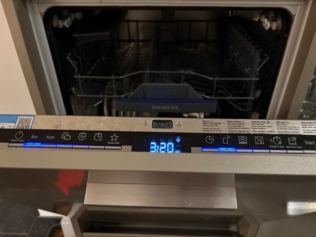 Zo goed als nieuw Siemens inbouw vaatwasser, Ophalen, Gebruikt, 60 cm of meer, Eco programma