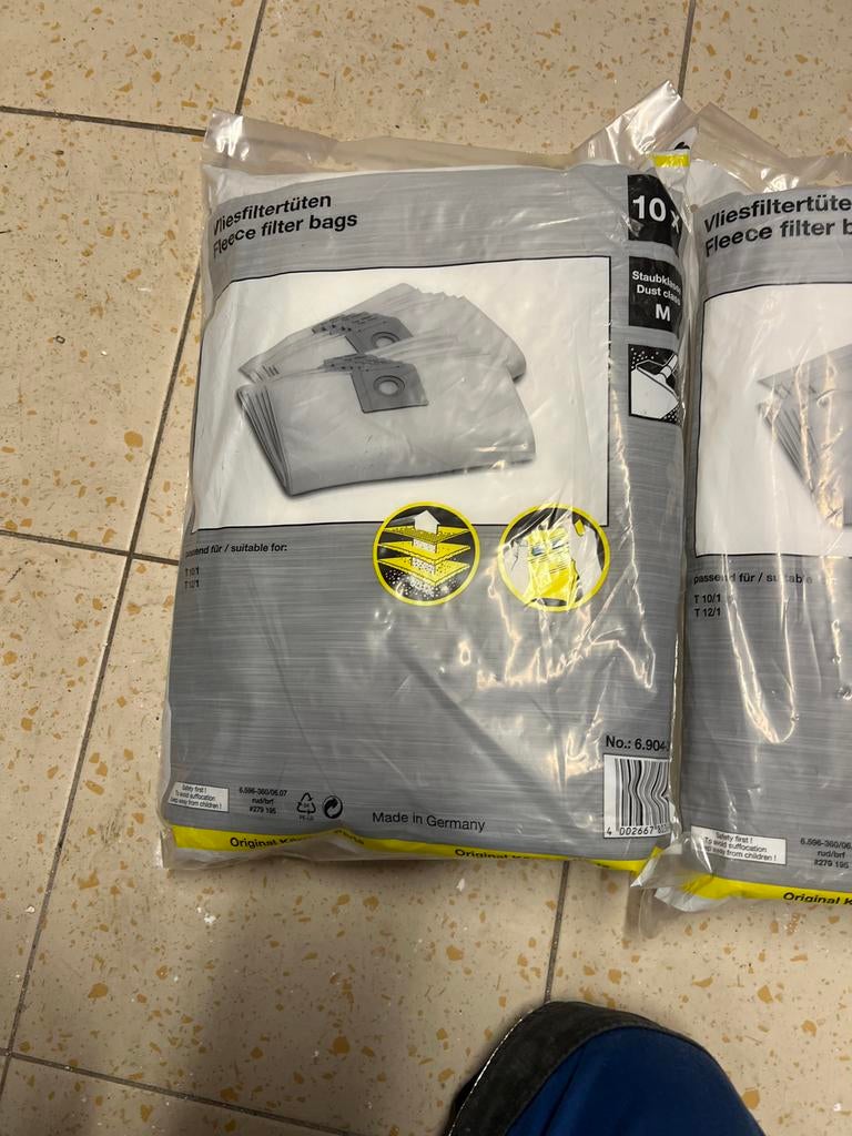 Kärcher Vliesfilterzakken (10 stuks) -  2 pakken Origineel, Karcher .com, Karcher, Nieuw, Ophalen of Verzenden