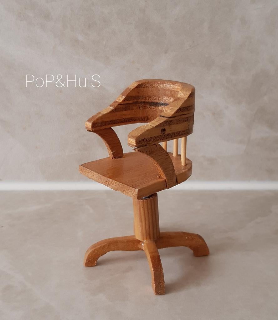 Bureaustoel 1:12, Ophalen of Verzenden, Poppenhuis