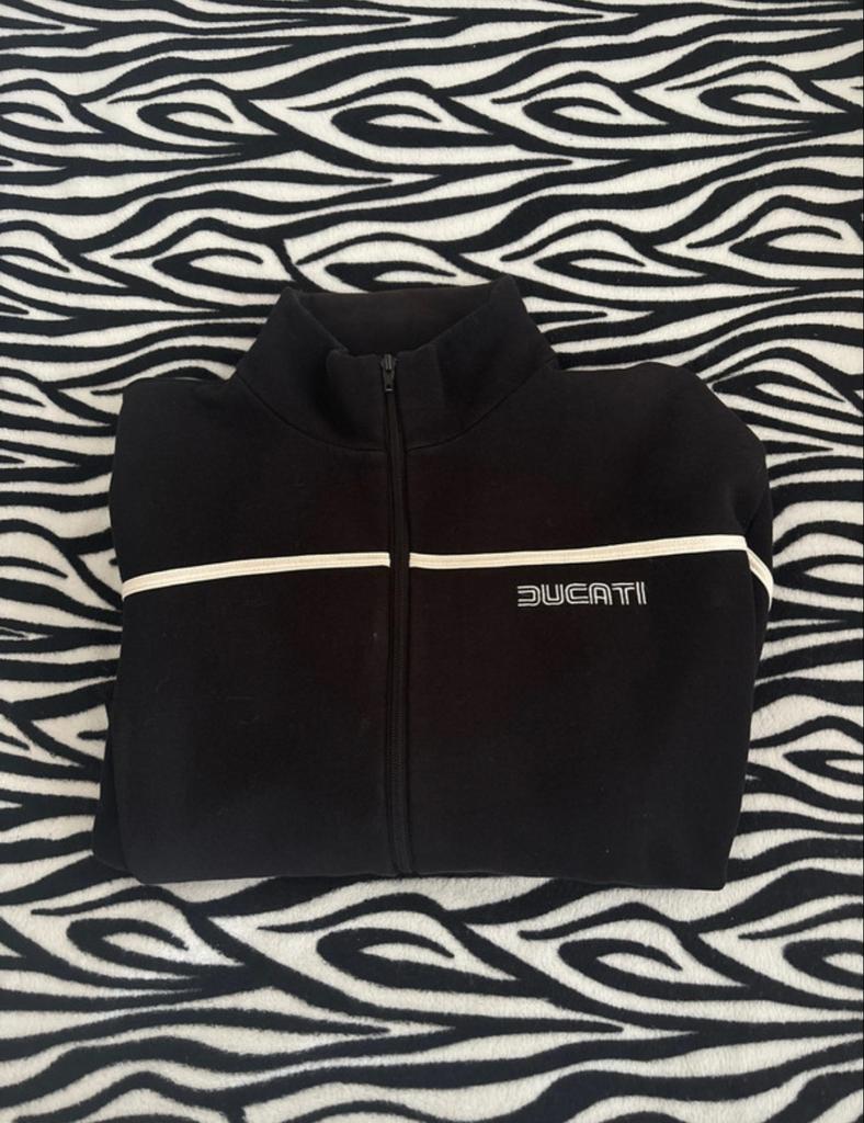 Zwarte Ducati jas, maat L (label XXL), Motoren, Kleding | Motorkleding, Ophalen of Verzenden, Tweedehands, Heren, Jas | textiel