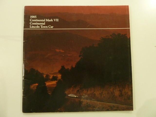 1985 Lincoln Town Car, Continental MKVII Grote Brochure USA, Ophalen of Verzenden, Gelezen, Overige merken