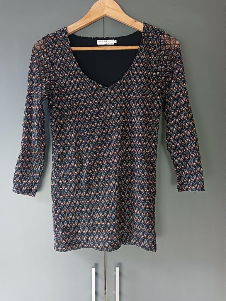 Sissy Boy top , dubbellaags, mt S,zwart/oranje, Zwart, Sissy-Boy, Ophalen of Verzenden, Zo goed als nieuw