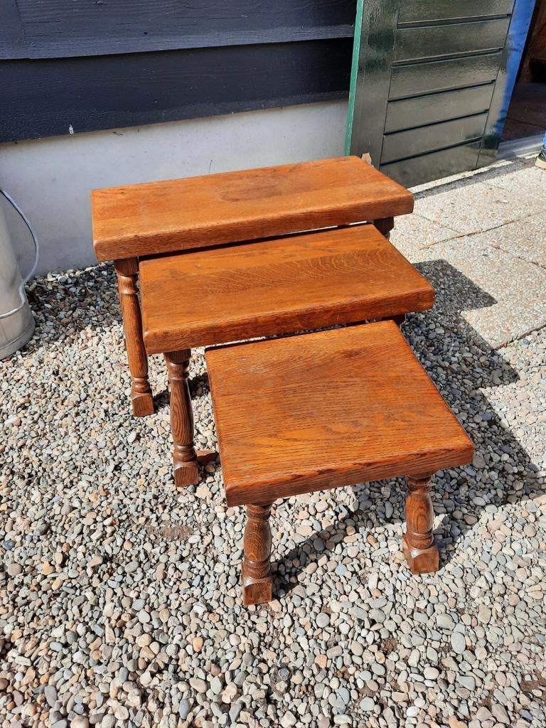 Mini setje - massief eiken, Ophalen