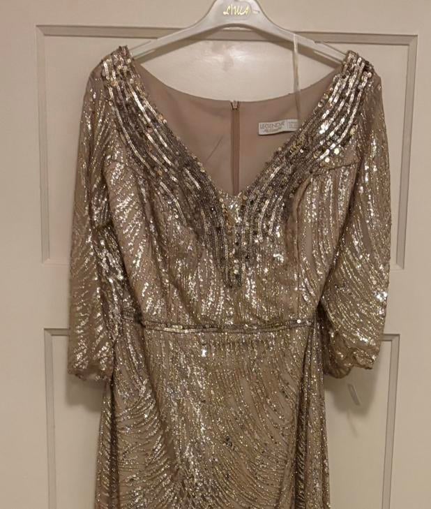 'Galajurk / Abiye - Maat 50 (valt kleiner 46 / 48) - Nieuw, Kleding | Dames, Ophalen, Galajurk, Overige kleuren, Maat 46/48 (XL) of groter