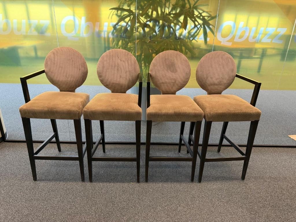 SET - 4x Bar stoelen / stoel / kruk/ barkruk , 1 set, Huis en Inrichting, Barkrukken, Gebruikt, Met voetsteun, 60 tot 90 cm, Ophalen of Verzenden