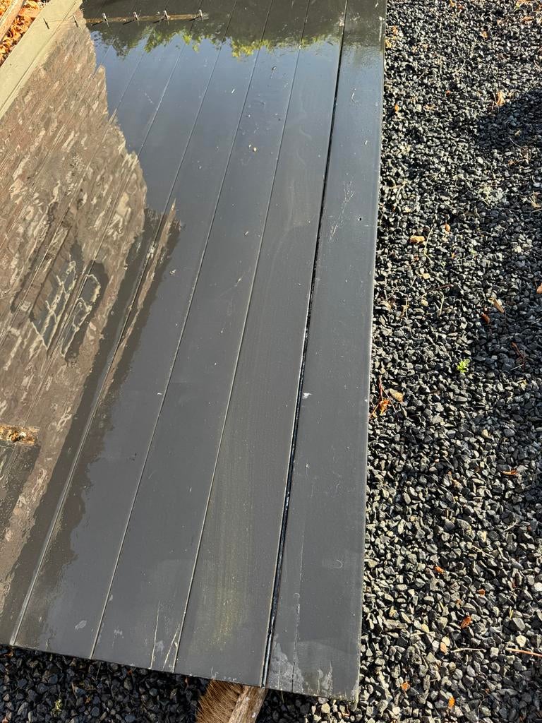 houten luik getoogd boerderij  - hardhout, Doe-het-zelf en Verbouw, Deuren en Horren, Ophalen, Gebruikt, Overige typen, Hout