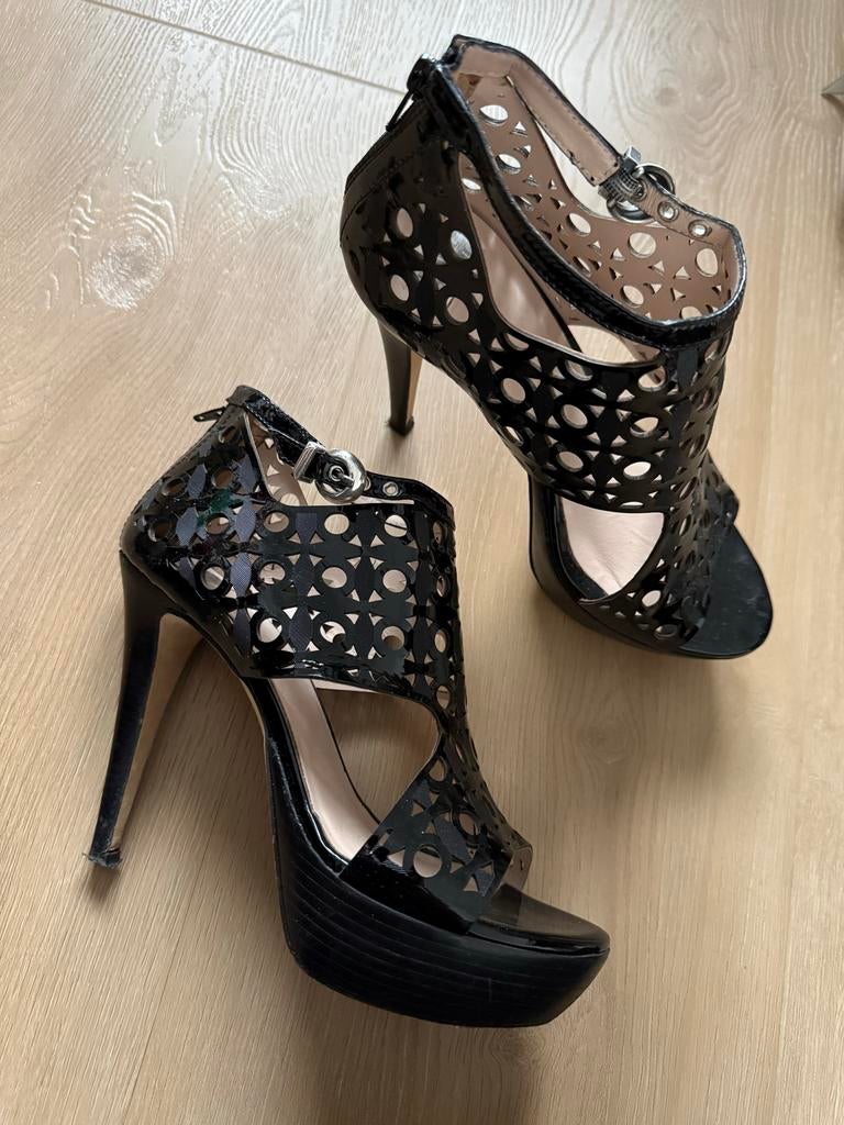 Mare pumps echt leer maat 37, Ophalen of Verzenden, Gedragen, Zwart, Pumps