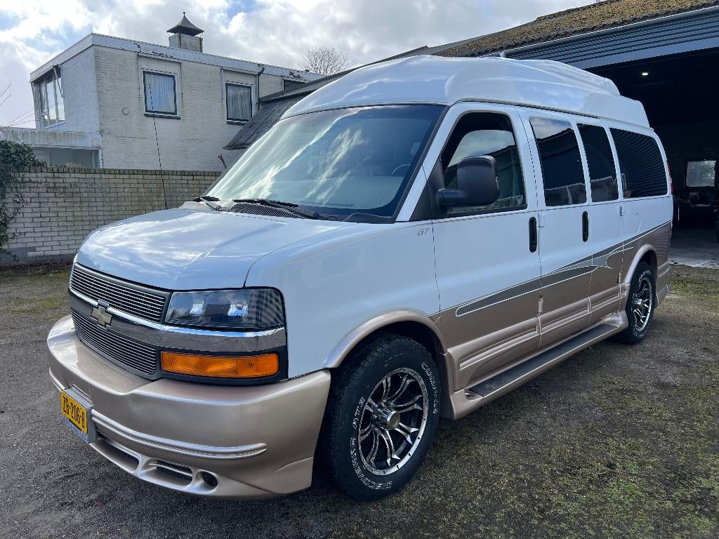 Chevrolet Express 5.3 Vortec 2007 camper kenteken lpg 100ml, Chemisch toilet, Tot en met 2, Particulier, Achteruitrijcamera