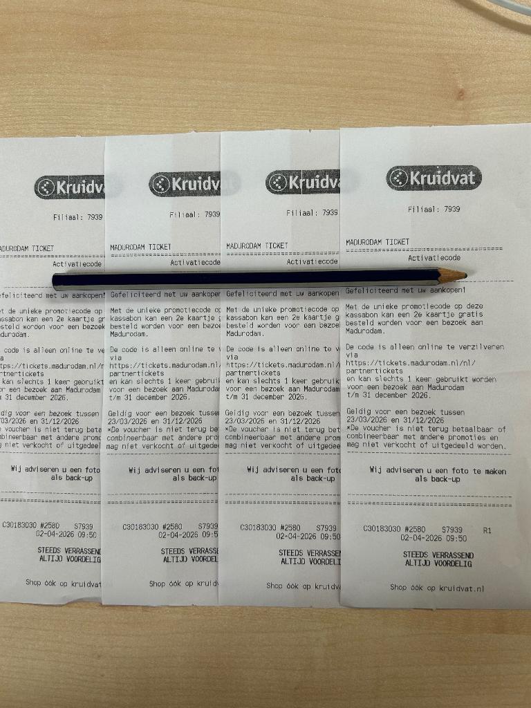 kortingscode voor 2e kaartje gratis Madurodam, Tickets en Kaartjes, Drie personen of meer, Kortingsbon, Pretpark