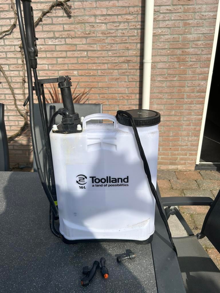 TOOLLAND rug drukspuit 15 liter, Ophalen of Verzenden, Gebruikt