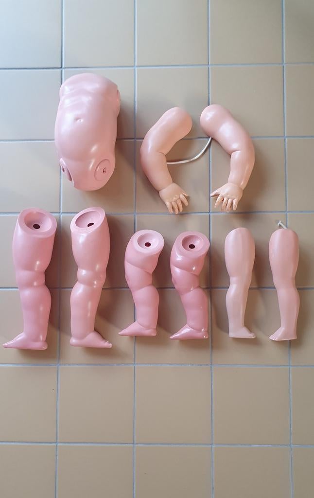 Celluloid onderdelen voor Schildpad en Minerva Poppen, Ophalen of Verzenden, Zo goed als nieuw, Pop