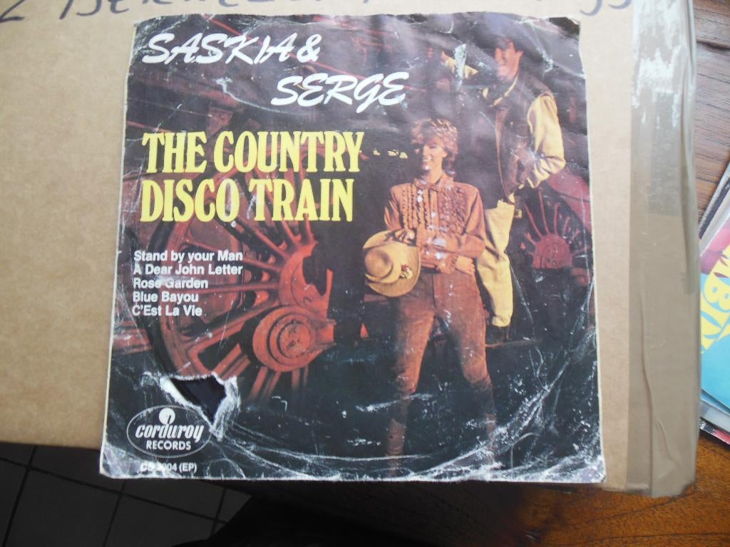single saskia & serge 45rpm jukebox vinyl record disco train, Cd's en Dvd's, Vinyl Singles, Gebruikt, 7 inch, Single, Ophalen of Verzenden