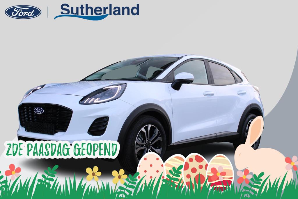 Ford Puma 1.0 EcoBoost Hybrid Titanium 125pk | NIEUWE MODEL!, Voorwielaandrijving, Adaptive Cruise Control, Wit, Origineel Nederlands