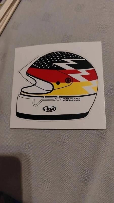 Sticker : Wolfgang Kaufmann / Tourenwagen / Autosport, Verzenden, Zo goed als nieuw, Overige sporten, Poster, Plaatje of Sticker