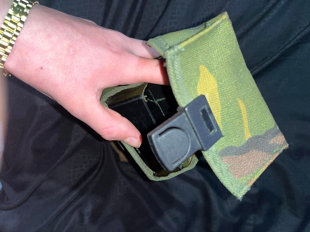 Leger tasje voor aan je riem - Camouflage, Verzamelen, Ophalen, Overige soorten, Overige gebieden, Overige typen