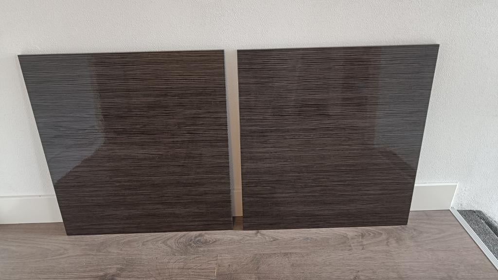 2 IKEA Besta Selsviken bruin glanzende deuren, Ophalen, Zo goed als nieuw