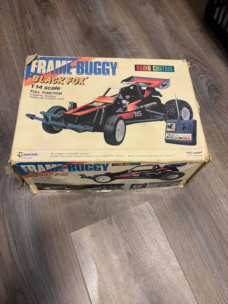 Vintage Nikko Frame Buggy - Werkt nog, bandjes oud, Ophalen, Gebruikt, Overige schalen, Auto offroad