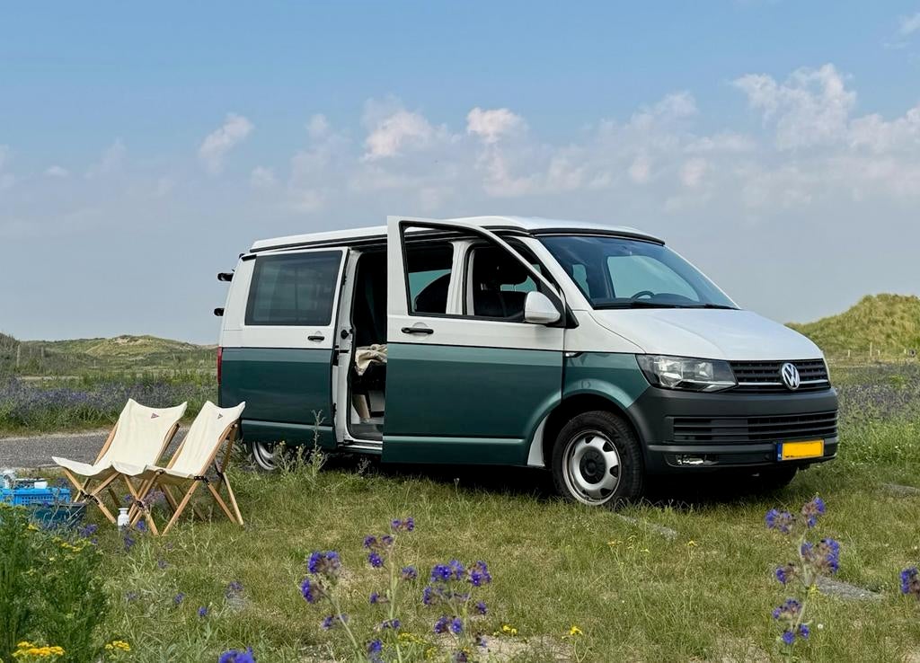 Volkswagen Transporter Camper, benzine, 204 pk, automaat, Caravans en Kamperen, Campers, Automaat, Buscamper of Camperbus, Volkswagen