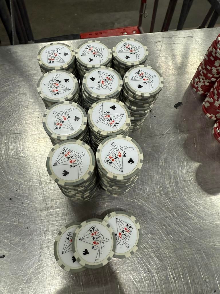 Casino / Poker chips (2976 stuks), Ophalen, Zo goed als nieuw