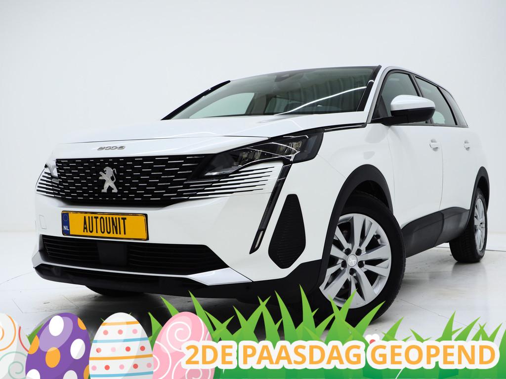 Peugeot 5008 1.2 PureTech 7P. | 360 | Stoelverwarming | PDC, Voorwielaandrijving, Stof, Gebruikt, Zwart