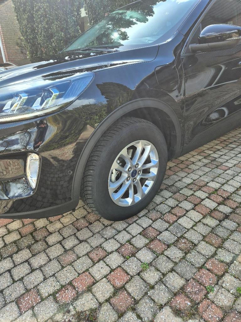 Winterbanden op lichtmetalen velgen, Ophalen, Gebruikt, Banden en Velgen, 17 inch