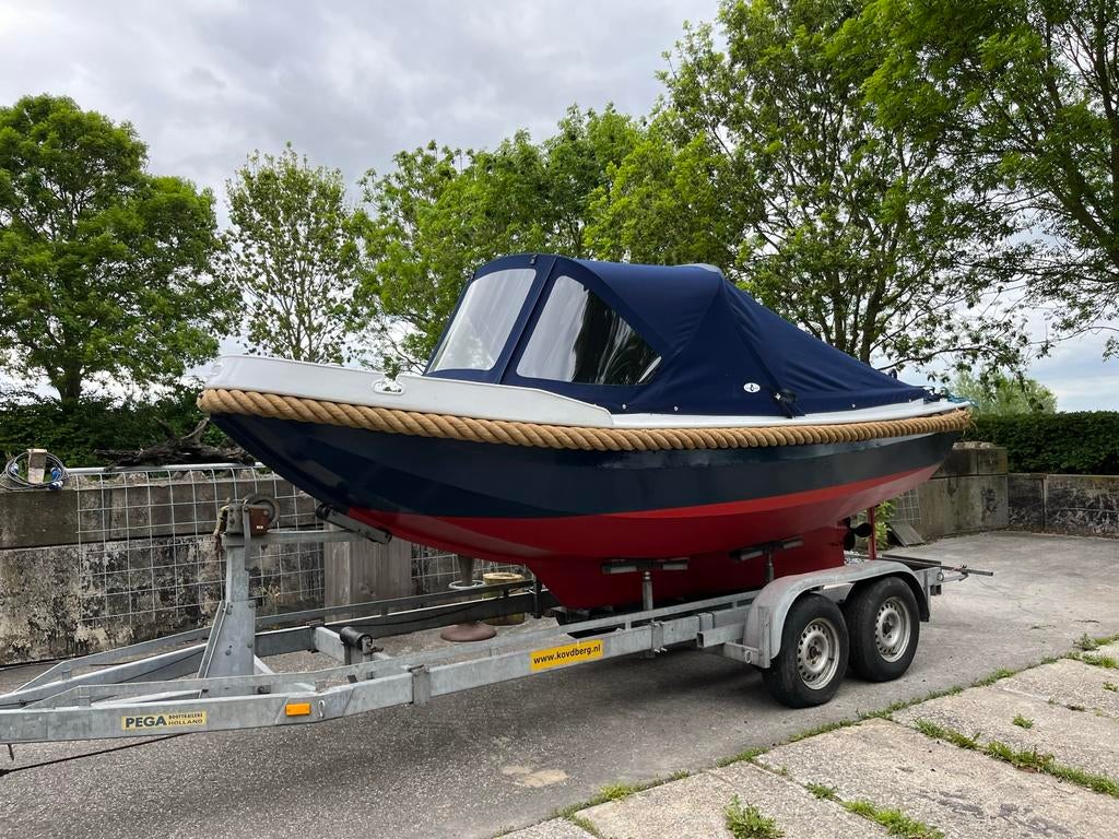 Beenhakker 550 sloep, Vetus 3 cil diesel 20pk, trailer, Watersport en Boten, Ophalen, 10 tot 30 pk, Gebruikt, Staal